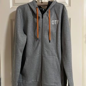 Mens Large OTF Zip-Up Hoodie